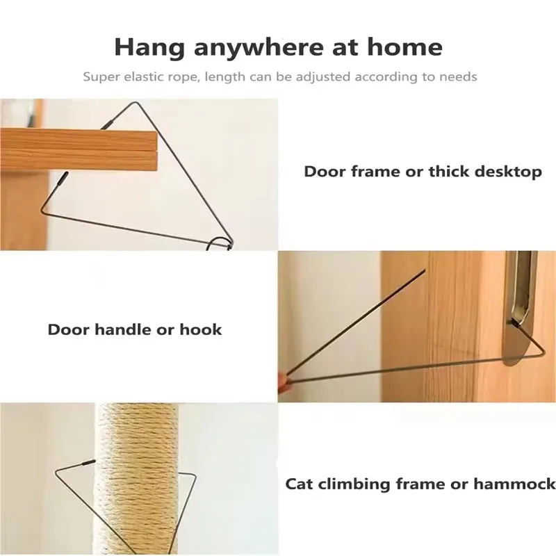 Retractable Cat Feather Toy Hanging Interactive Toys for Indoor Cats Kitten Play Chase Exercise Teaser Catnip Toys