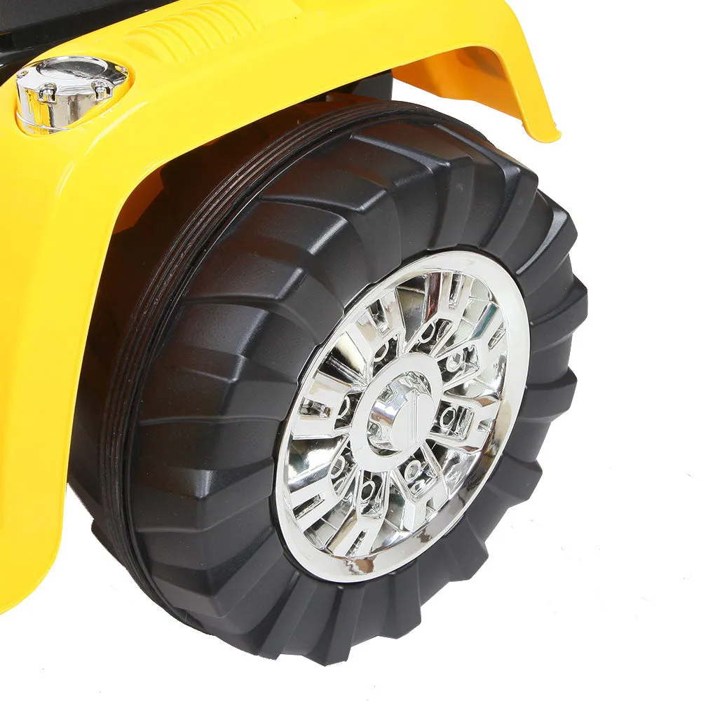 Ride On Bulldozer Digger Electric Car Yellow for kids 3  years old  and parental remote
