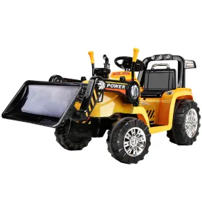 Ride On Bulldozer Digger Electric Car Yellow for kids 3  years old  and parental remote