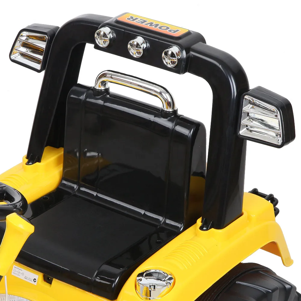 Ride On Bulldozer Digger Electric Car Yellow for kids 3  years old  and parental remote