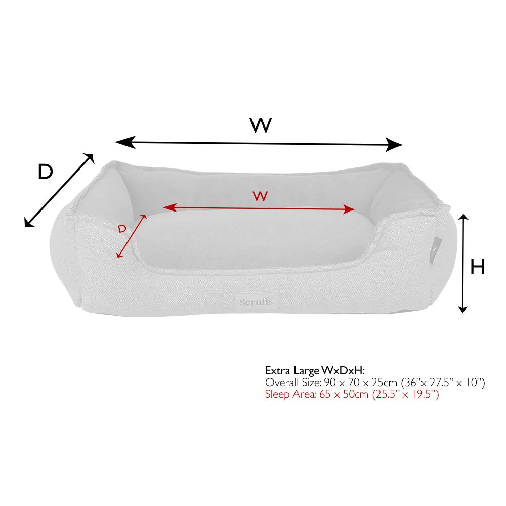 Scruffs - Harvard Orthopaedic Box Bed Graphite Grey (90 x 70cm)