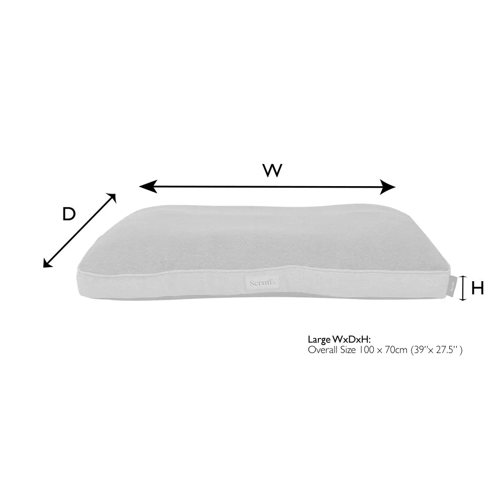 Scruffs - Harvard Orthopaedic Mattress Pearl Grey (100 x 70cm)