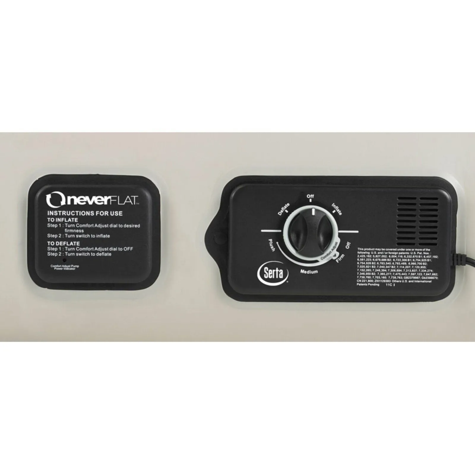 Serta Raised Queen Air Bed Mattress w/ Built-In neverFLAT AC Air Pump & Bag