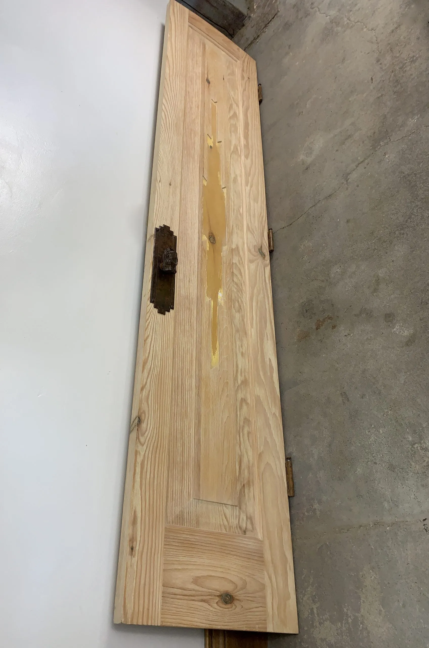 Set of Doors, South West Style, Wire Brushed Knotty Pine, Hardware Included