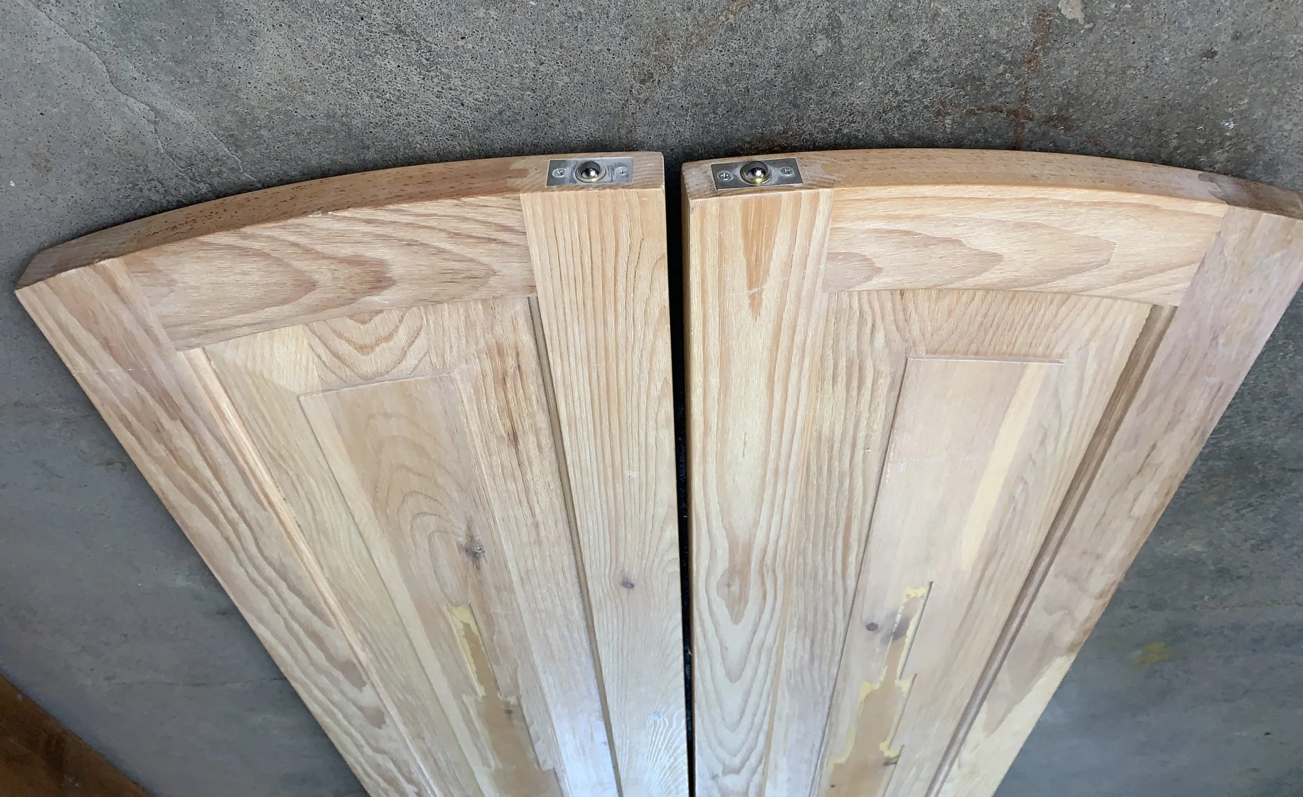 Set of Doors, South West Style, Wire Brushed Knotty Pine, Hardware Included