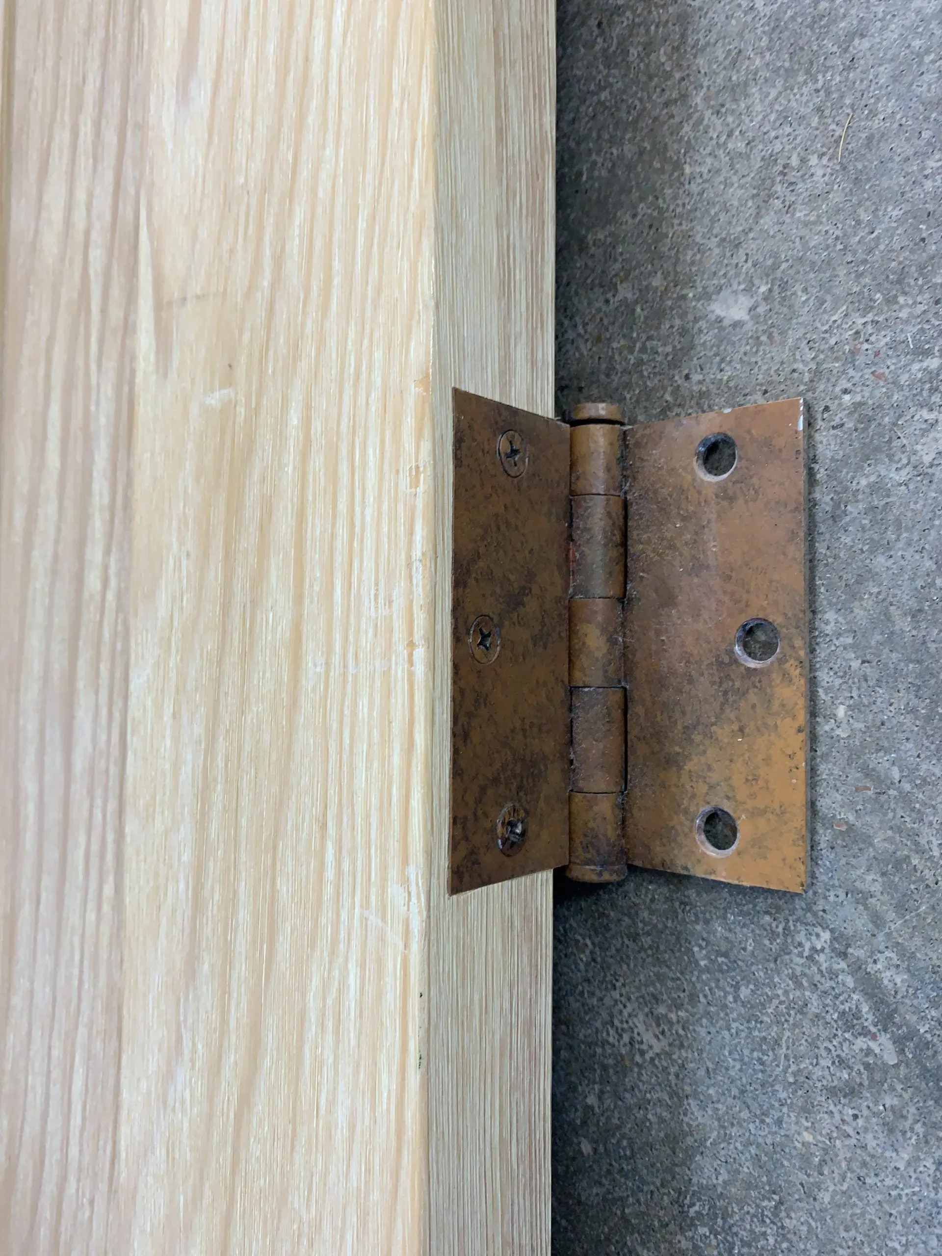 Set of Doors, South West Style, Wire Brushed Knotty Pine, Hardware Included