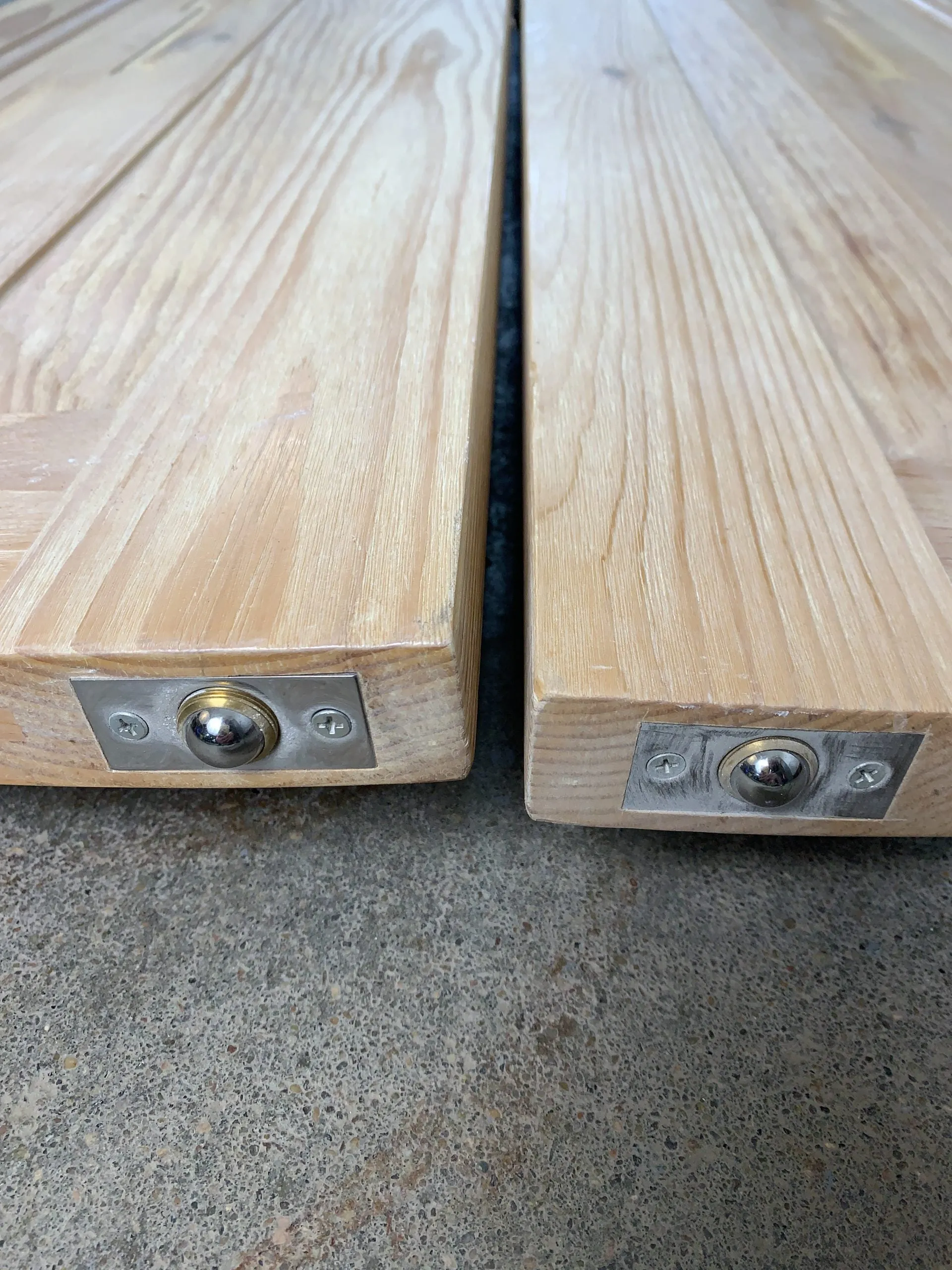 Set of Doors, South West Style, Wire Brushed Knotty Pine, Hardware Included