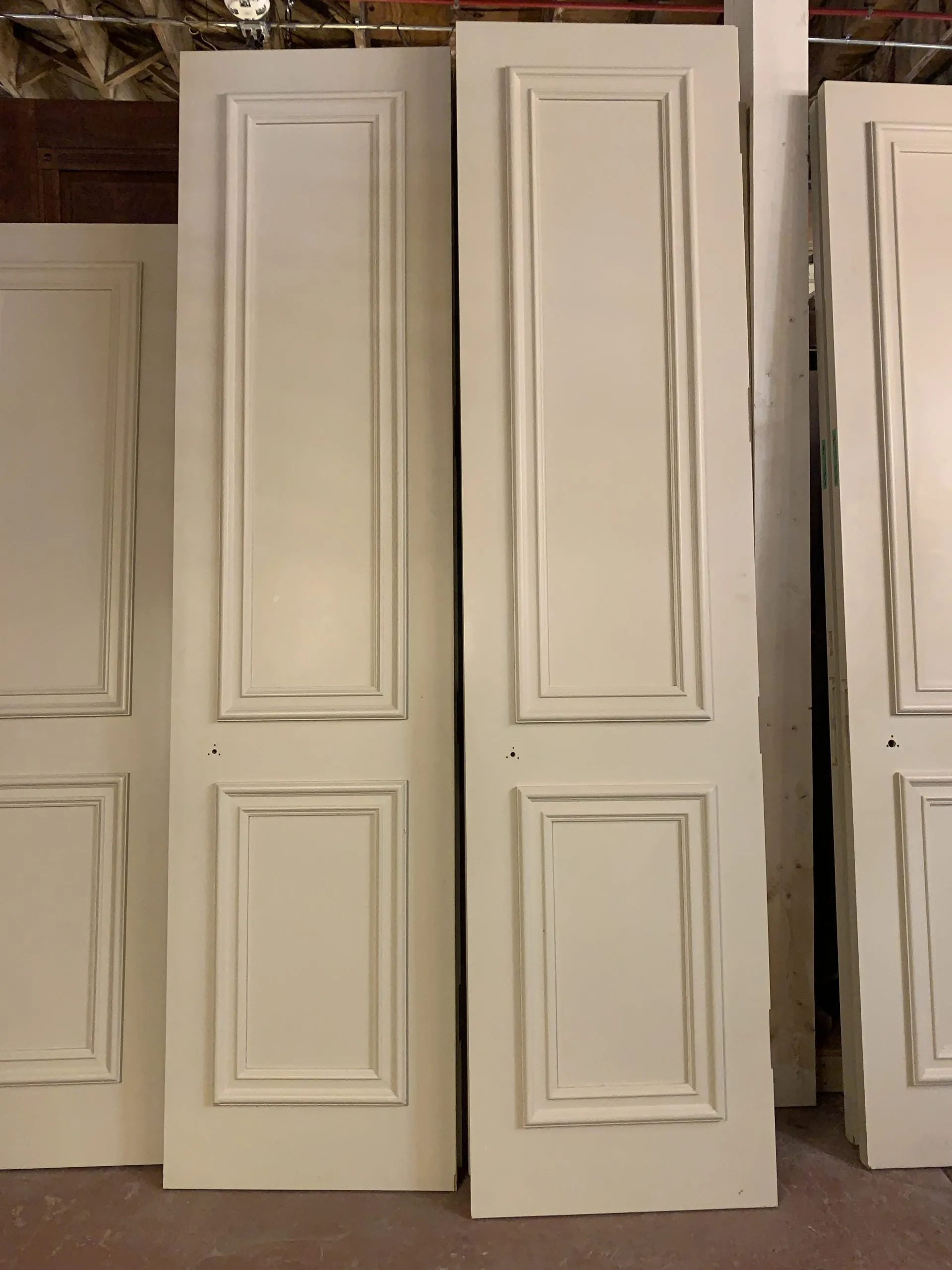 Set of Solid Wood Interior Doors, 2 Panel, Cream White