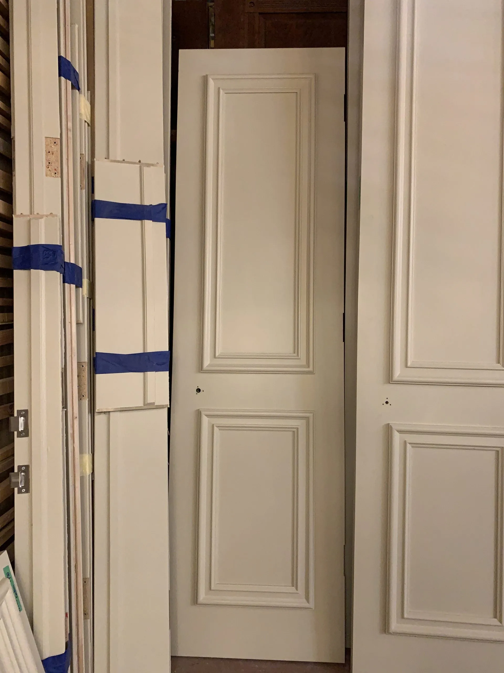 Set of Solid Wood Interior Doors, 2 Panel, Cream White