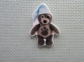 Sleepy Teddy Bear Needle Minder, Cover Minder, Magnet LAST ONE!