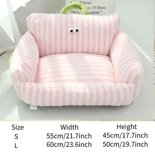 Sofa Winter Warm Foam Neck Pad Nest Beds Pet Deep Sleeping Bed For Small Medium Dogs Comfortable Plush Puppy Supplies