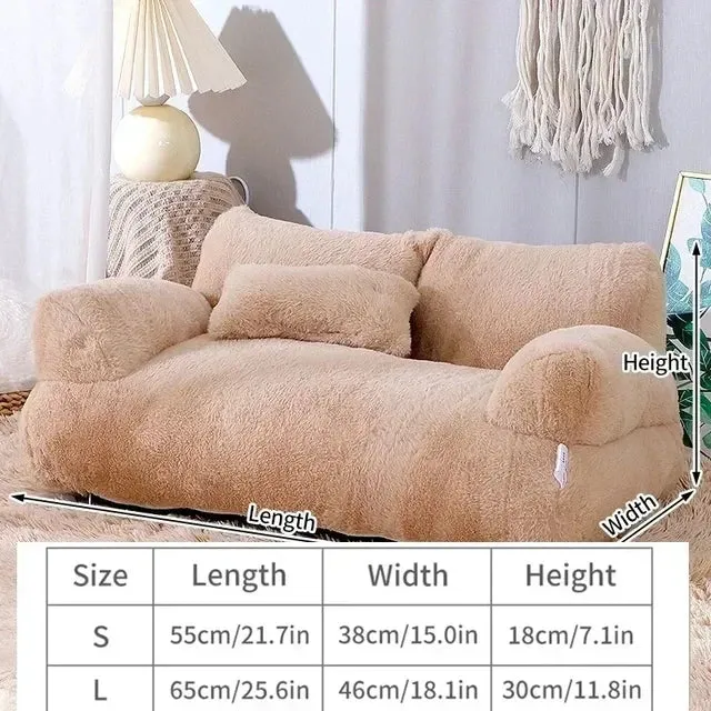 Sofa Winter Warm Foam Neck Pad Nest Beds Pet Deep Sleeping Bed For Small Medium Dogs Comfortable Plush Puppy Supplies