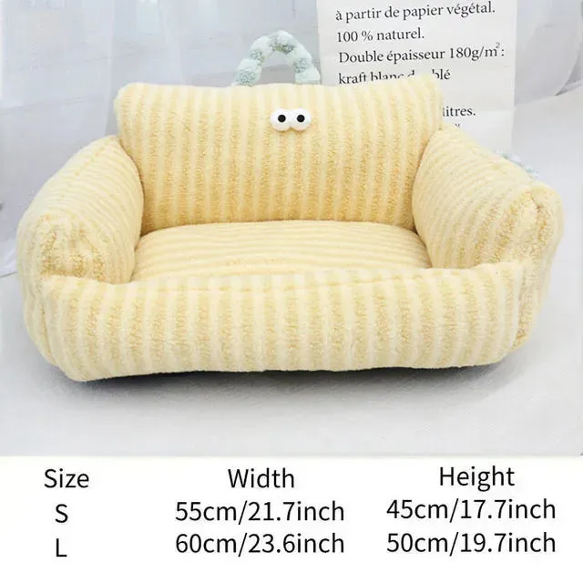 Sofa Winter Warm Foam Neck Pad Nest Beds Pet Deep Sleeping Bed For Small Medium Dogs Comfortable Plush Puppy Supplies