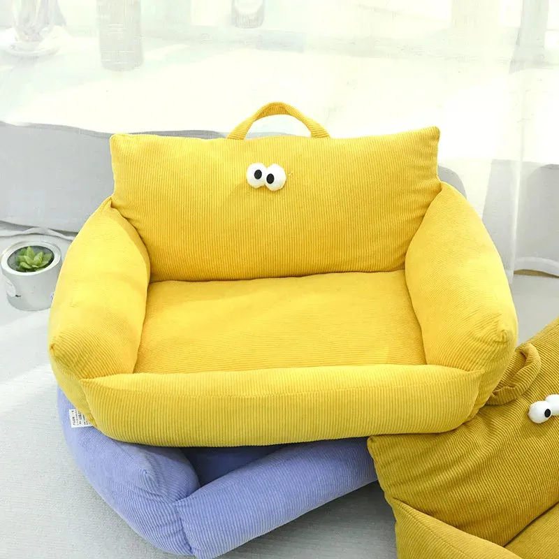 Sofa Winter Warm Foam Neck Pad Nest Beds Pet Deep Sleeping Bed For Small Medium Dogs Comfortable Plush Puppy Supplies