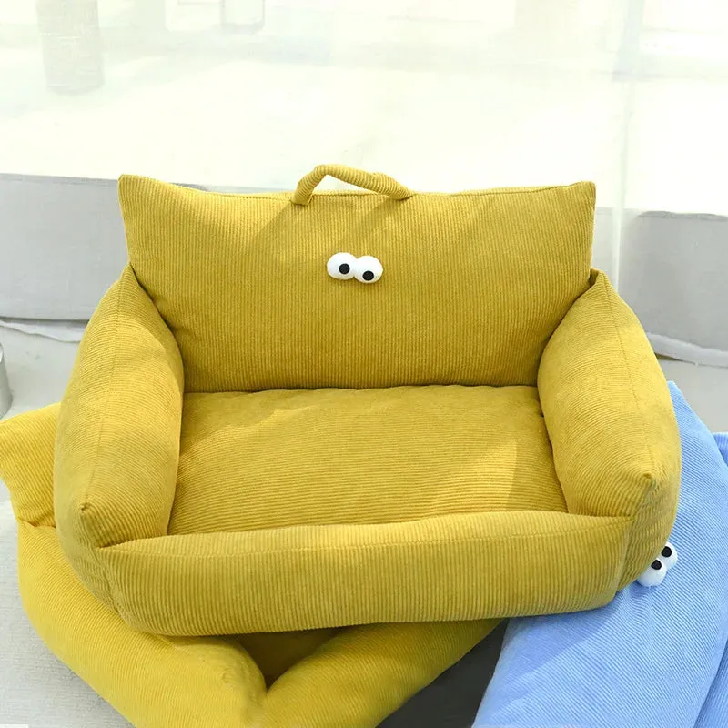 Sofa Winter Warm Foam Neck Pad Nest Beds Pet Deep Sleeping Bed For Small Medium Dogs Comfortable Plush Puppy Supplies