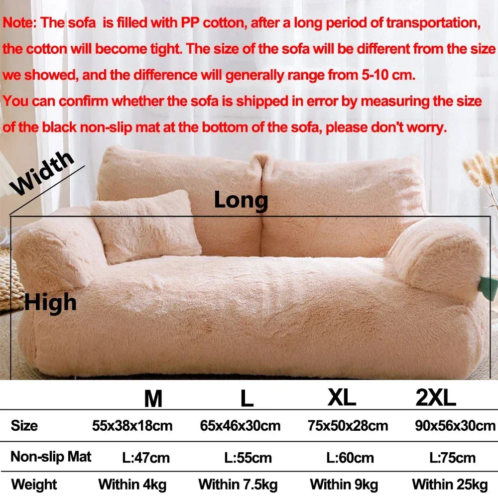 Sofa Winter Warm Foam Neck Pad Nest Beds Pet Deep Sleeping Bed For Small Medium Dogs Comfortable Plush Puppy Supplies