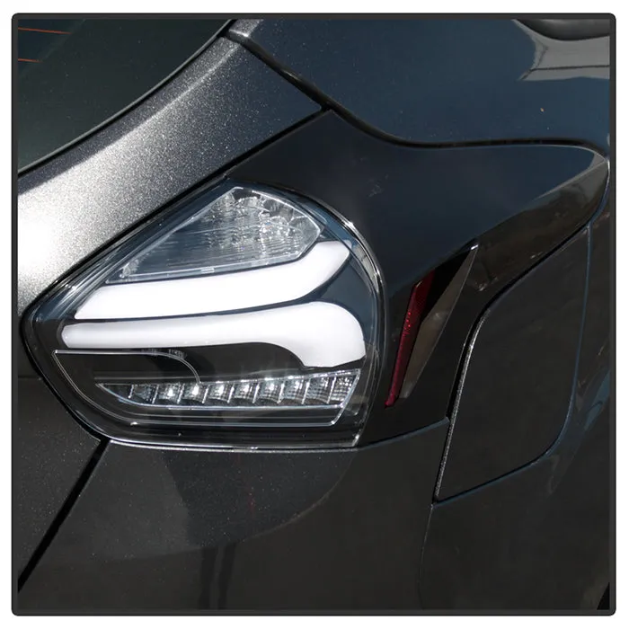 Spyder Tail Lights Ford Focus Hatchback (2015-2016-2017) Sequential LED Signal - Black or Red Clear