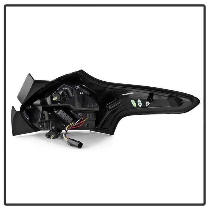 Spyder Tail Lights Ford Focus Hatchback (2015-2016-2017) Sequential LED Signal - Black or Red Clear