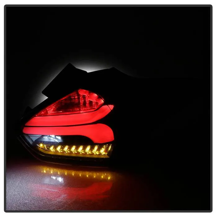 Spyder Tail Lights Ford Focus Hatchback (2015-2016-2017) Sequential LED Signal - Black or Red Clear