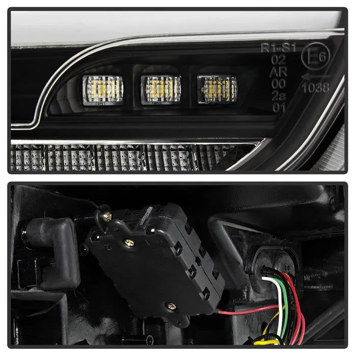 Spyder Tail Lights Ford Focus Hatchback (2015-2016-2017) Sequential LED Signal - Black or Red Clear