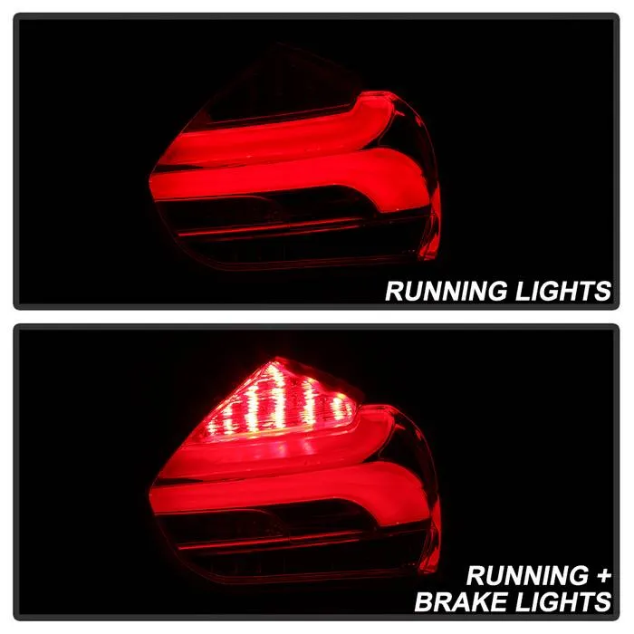 Spyder Tail Lights Ford Focus Hatchback (2015-2016-2017) Sequential LED Signal - Black or Red Clear