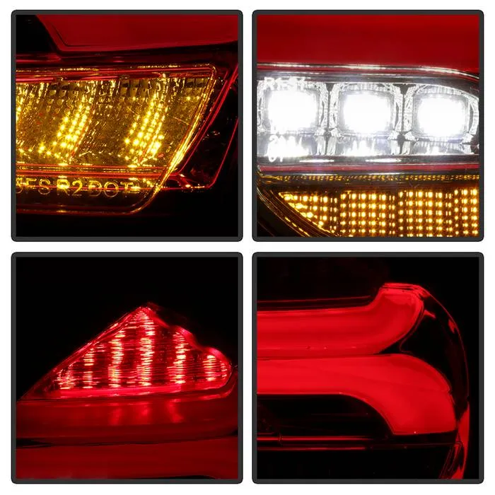 Spyder Tail Lights Ford Focus Hatchback (2015-2016-2017) Sequential LED Signal - Black or Red Clear