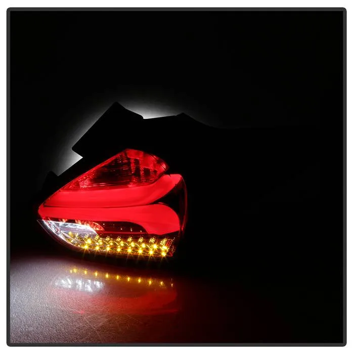 Spyder Tail Lights Ford Focus Hatchback (2015-2016-2017) Sequential LED Signal - Black or Red Clear