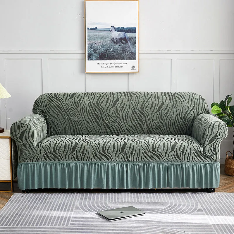Stretch Universal Thick Soft Sofa Cover with Skirt