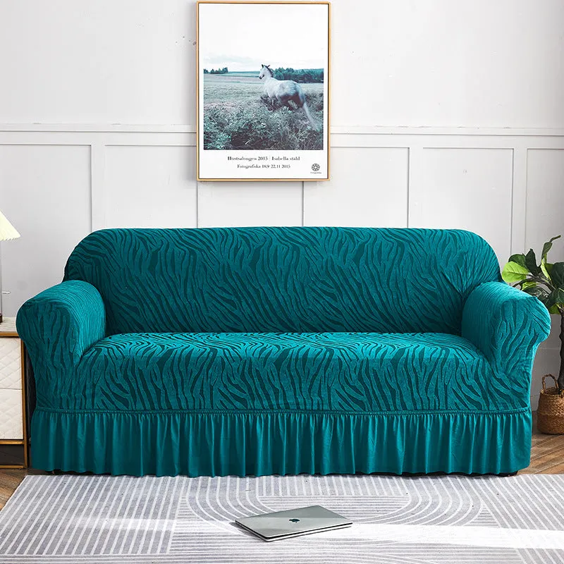 Stretch Universal Thick Soft Sofa Cover with Skirt