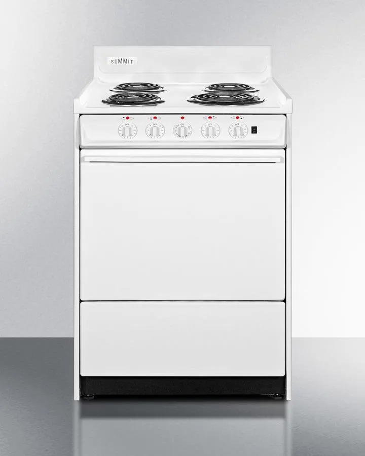 Summit WEM6171Q 24" Wide Electric Coil Top Range