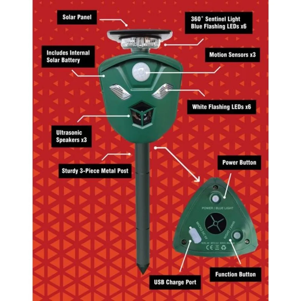 Sureguard Scarecrow 360° Flashing Fox Repellant