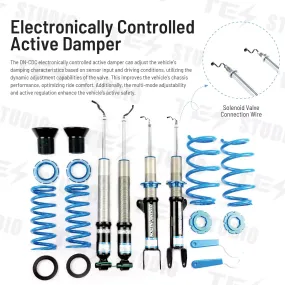 Tesstudio Tesla Model Y Electric Control Coilovers - Adjustable and Active Suspension System