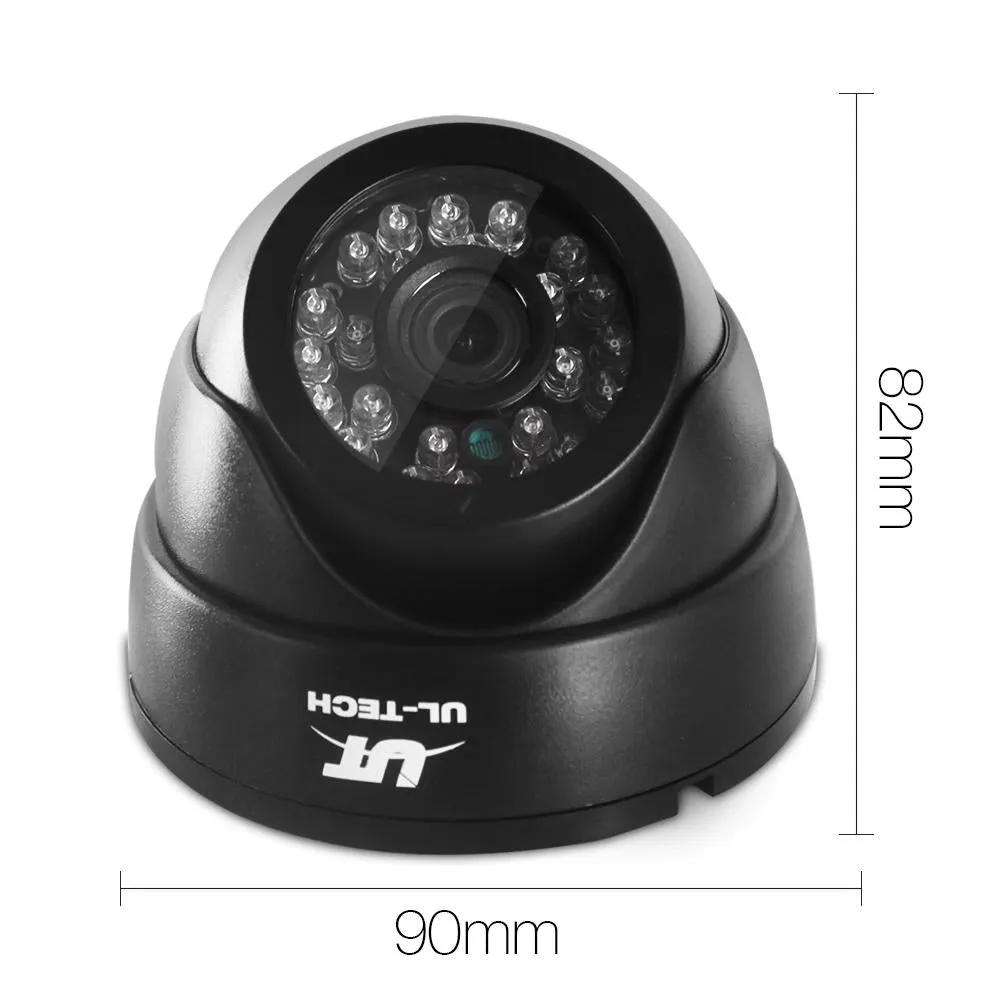 UL-tech CCTV Camera Security System Home 8CH DVR 1080P 4 Dome cameras with 1TB Hard Drive