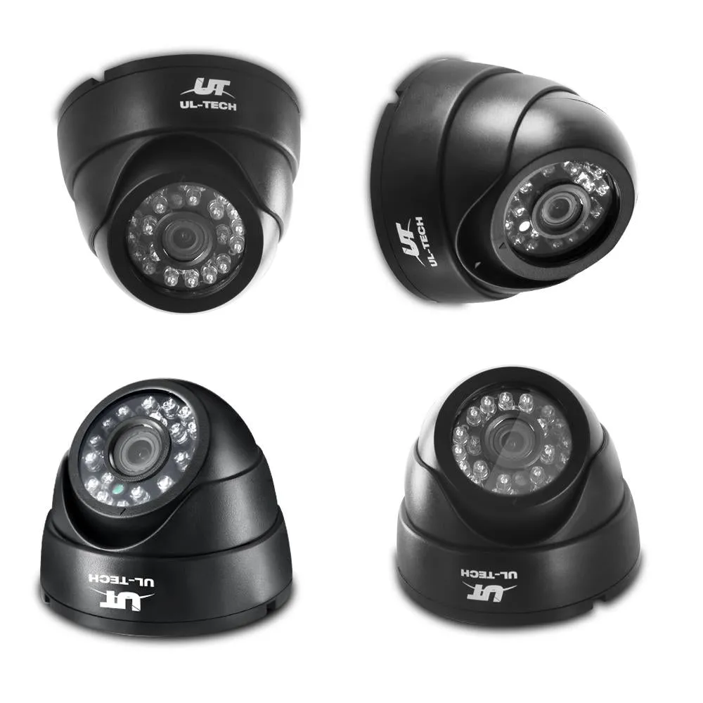 UL-tech CCTV Camera Security System Home 8CH DVR 1080P 4 Dome cameras with 1TB Hard Drive