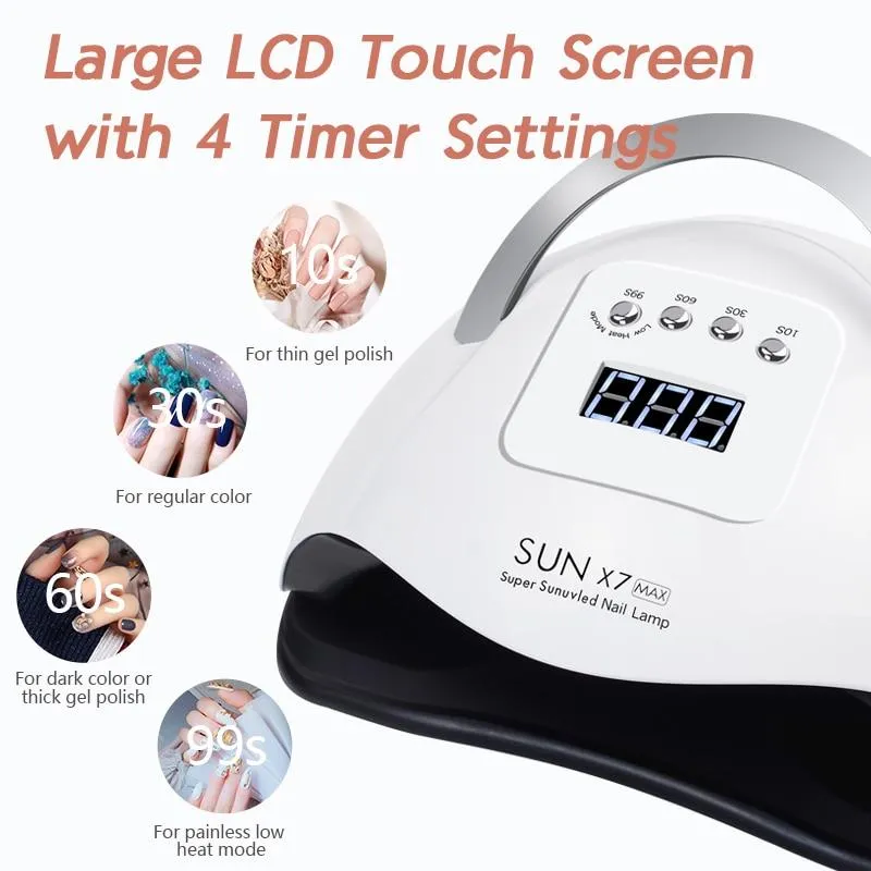 UV LED Lamp For Nails Drying Lamp For Mainicure 4 Timer With Menory
