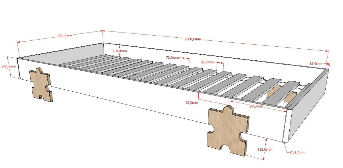 Vipack Modulo Bed Puzzle