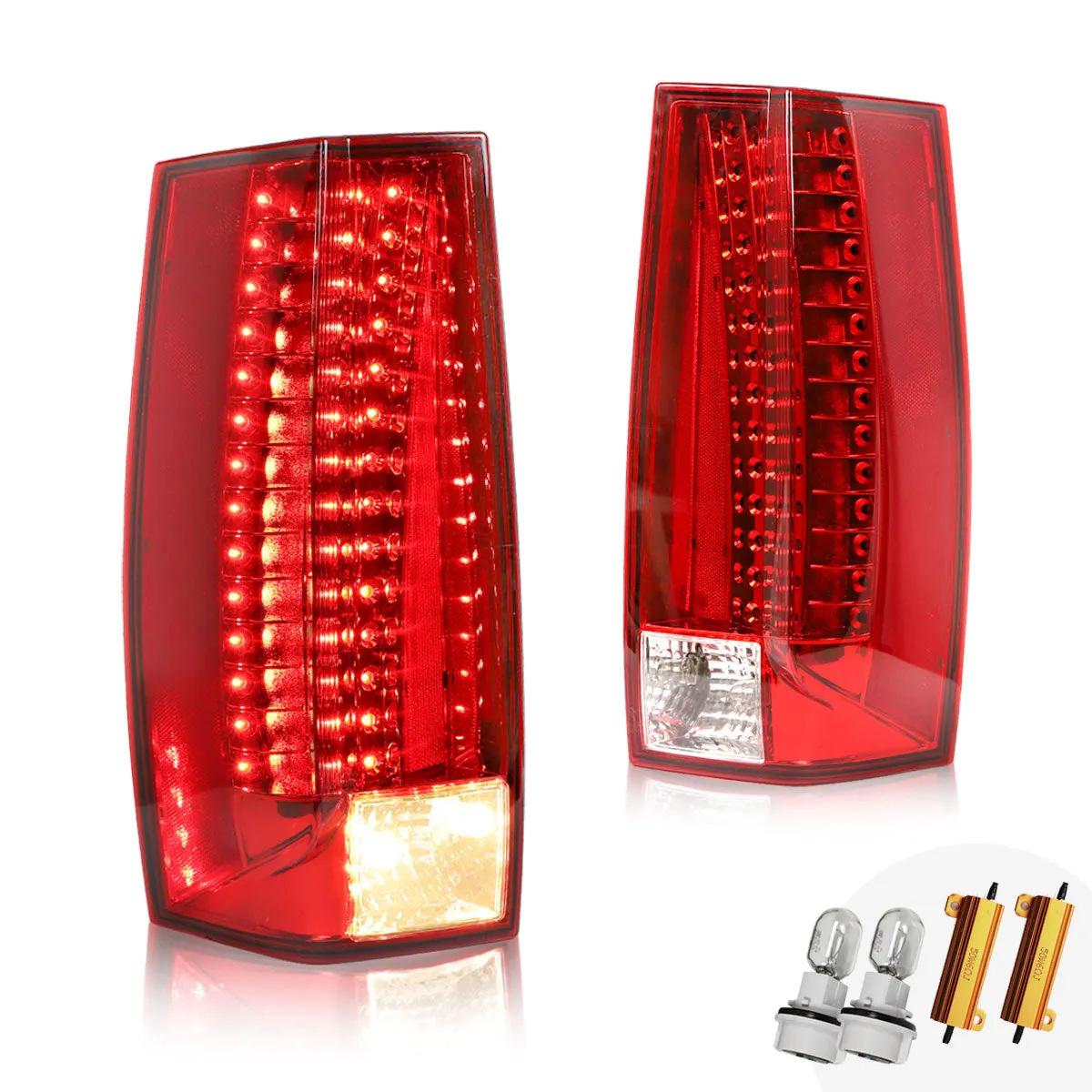 VLAND Tail Lights For GMC Yukon XL Denali Chevy Suburban Tahoe 2007-2014