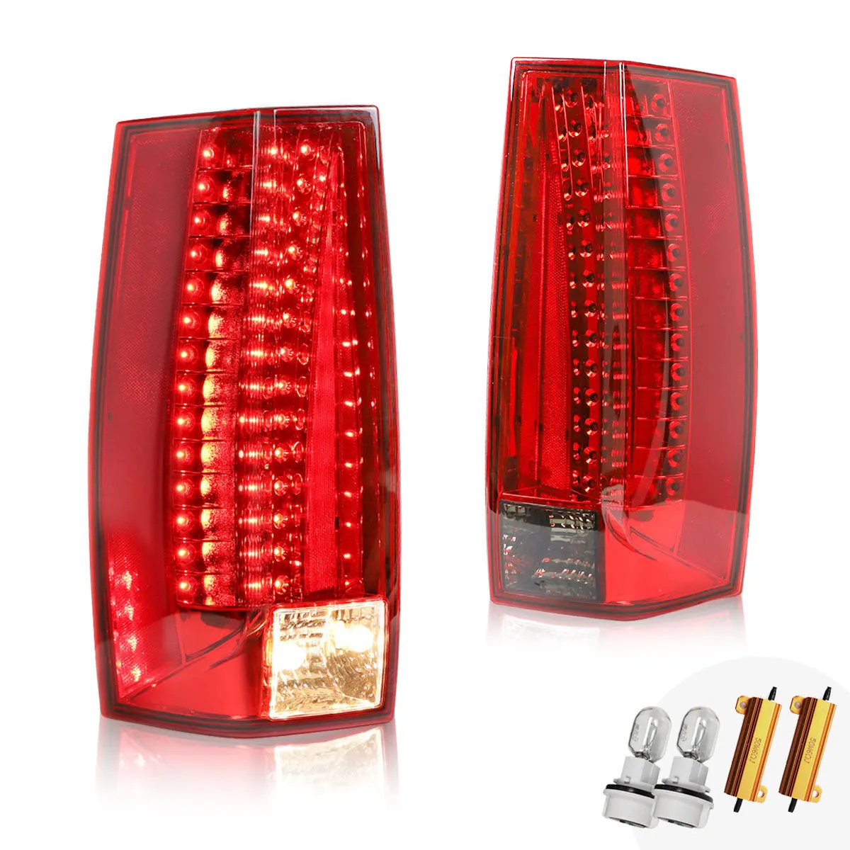 VLAND Tail Lights For GMC Yukon XL Denali Chevy Suburban Tahoe 2007-2014