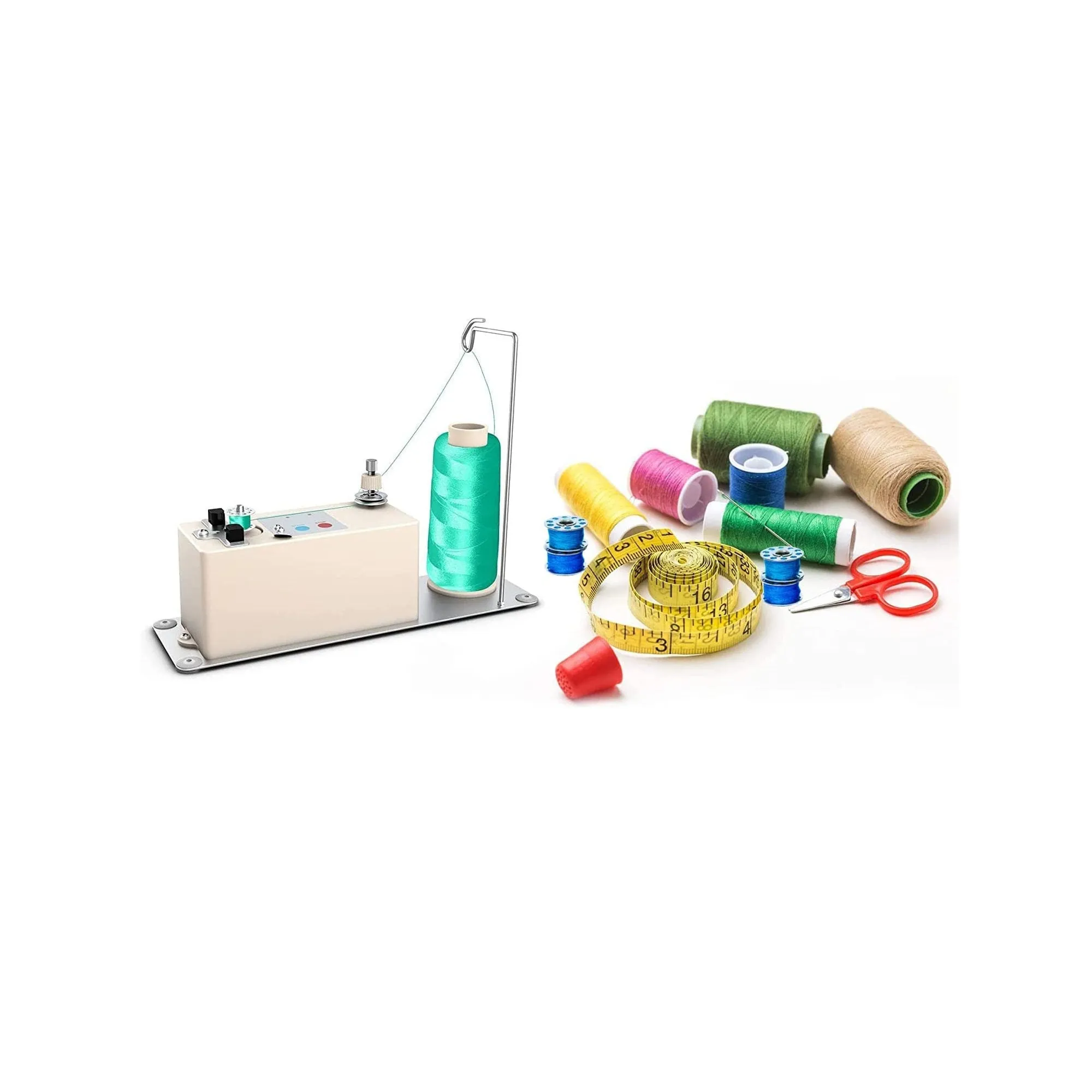 XBA Bobbin Winder | Portable Automatic Bobbin Winder | Electrical Bobbin Winder with Spool Thread Stand