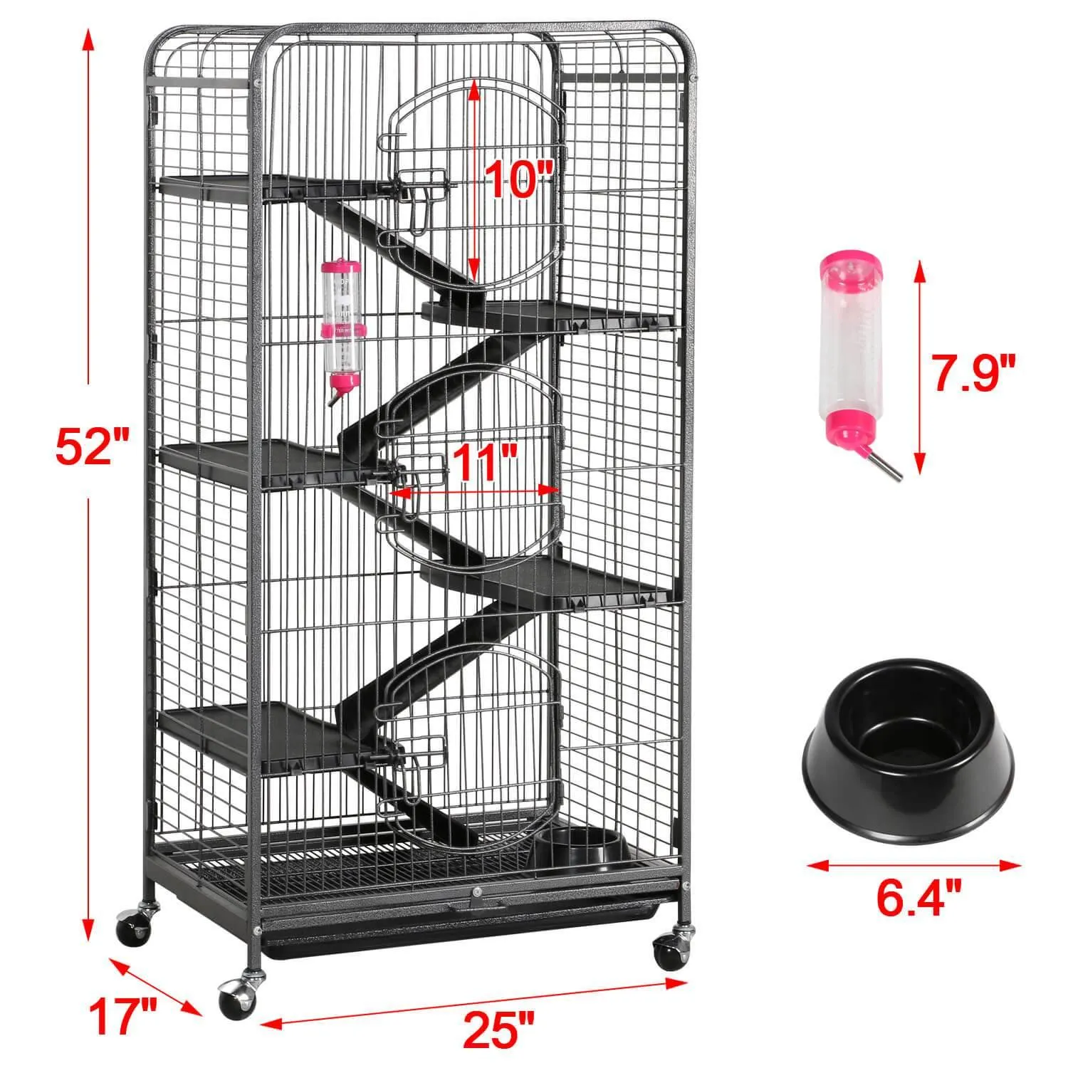 Yaheetech Pet Cage  52 Inch