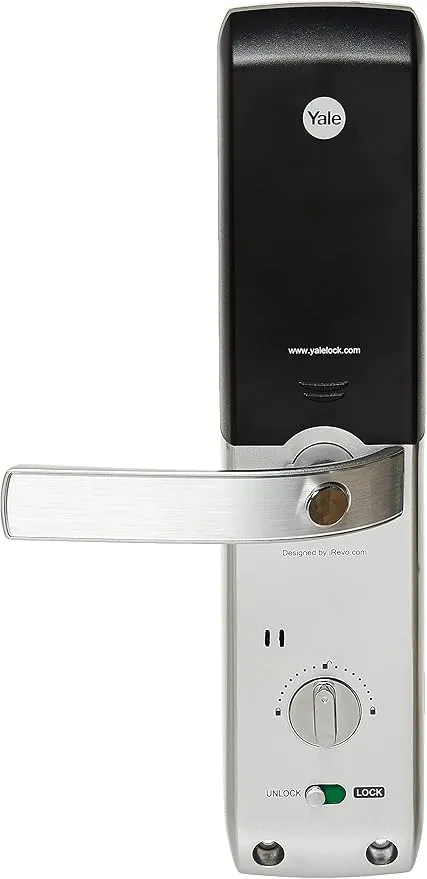 Yale YDM3168 Digital Door Lock, RFID, Keypad, Silver