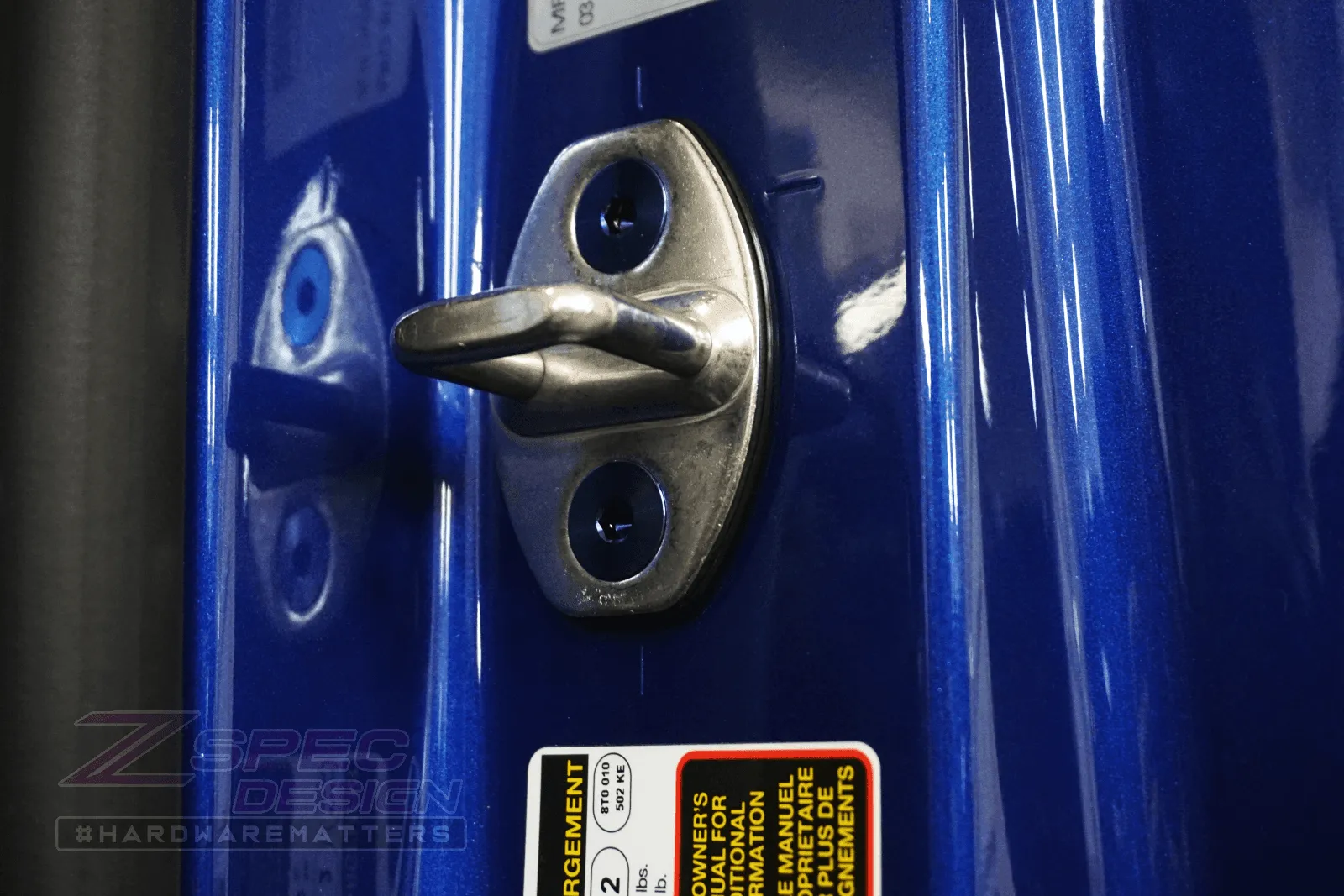 ZSPEC Dress Up Bolts® Door Strikers & Latches Fasteners for Audi S5 B8 EA837 3.0L, Titanium