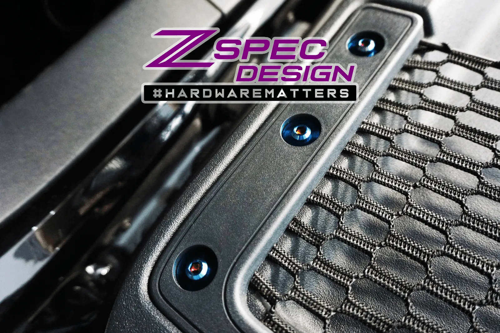 ZSPEC Interior Dress Up Bolts® Fastener Kit for 21  Ford Bronco 2.7L, Titanium & Billet