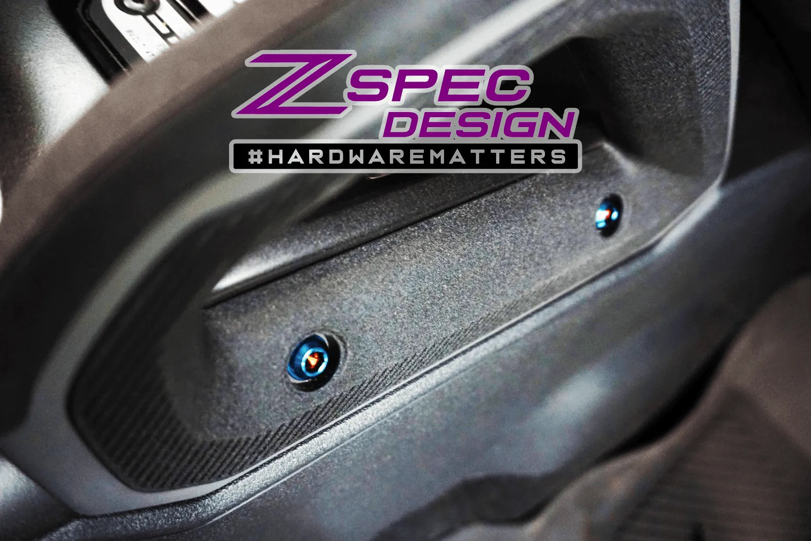 ZSPEC Interior Dress Up Bolts® Fastener Kit for 21  Ford Bronco 2.7L, Titanium & Billet