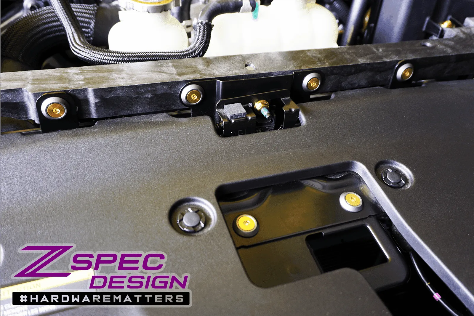 ZSPEC "Stage 2" Dress Up Bolts® Hardware Kit for Nissan Z RZ34, Titanium & Billet