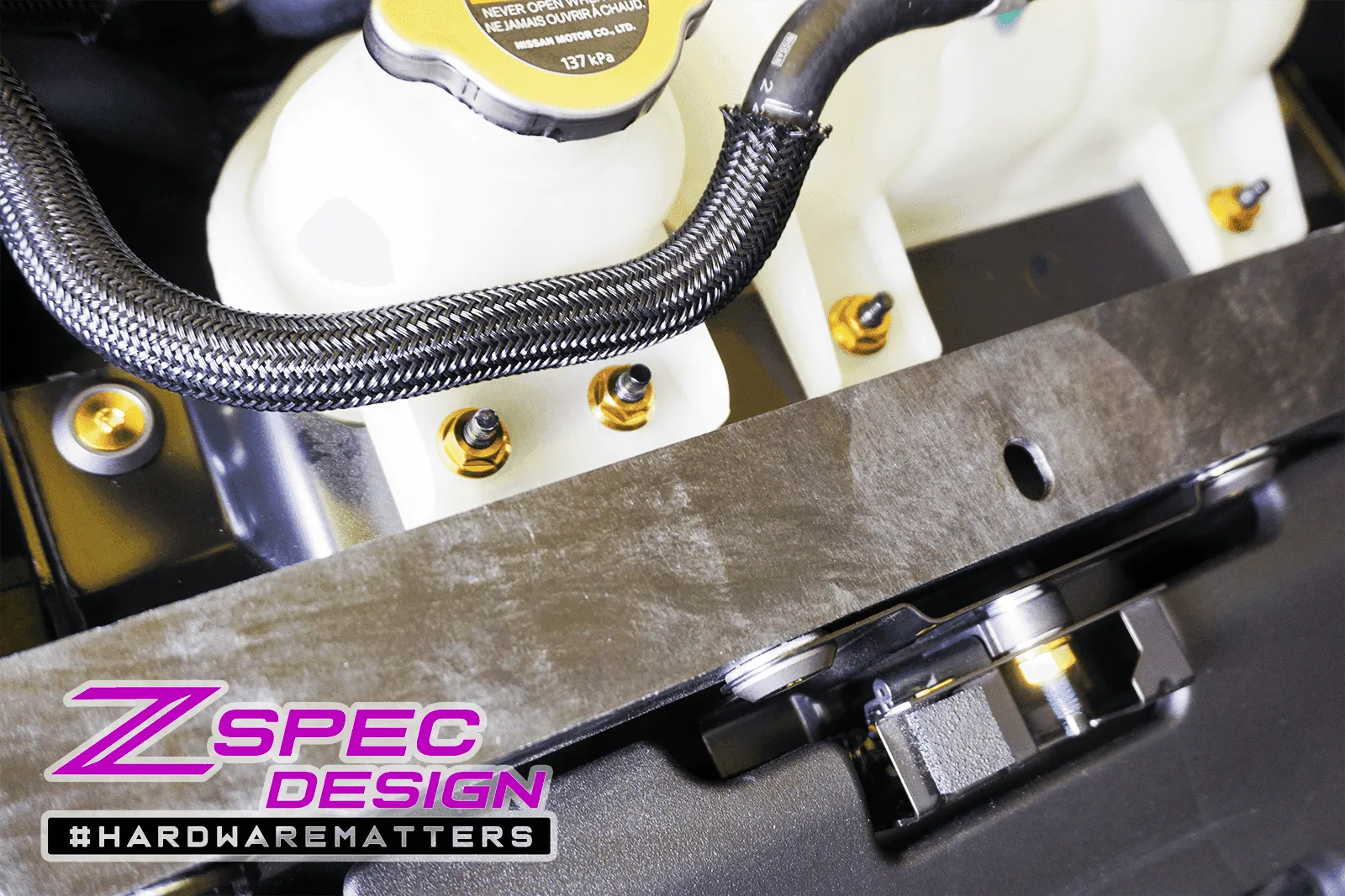ZSPEC "Stage 2" Dress Up Bolts® Hardware Kit for Nissan Z RZ34, Titanium & Billet