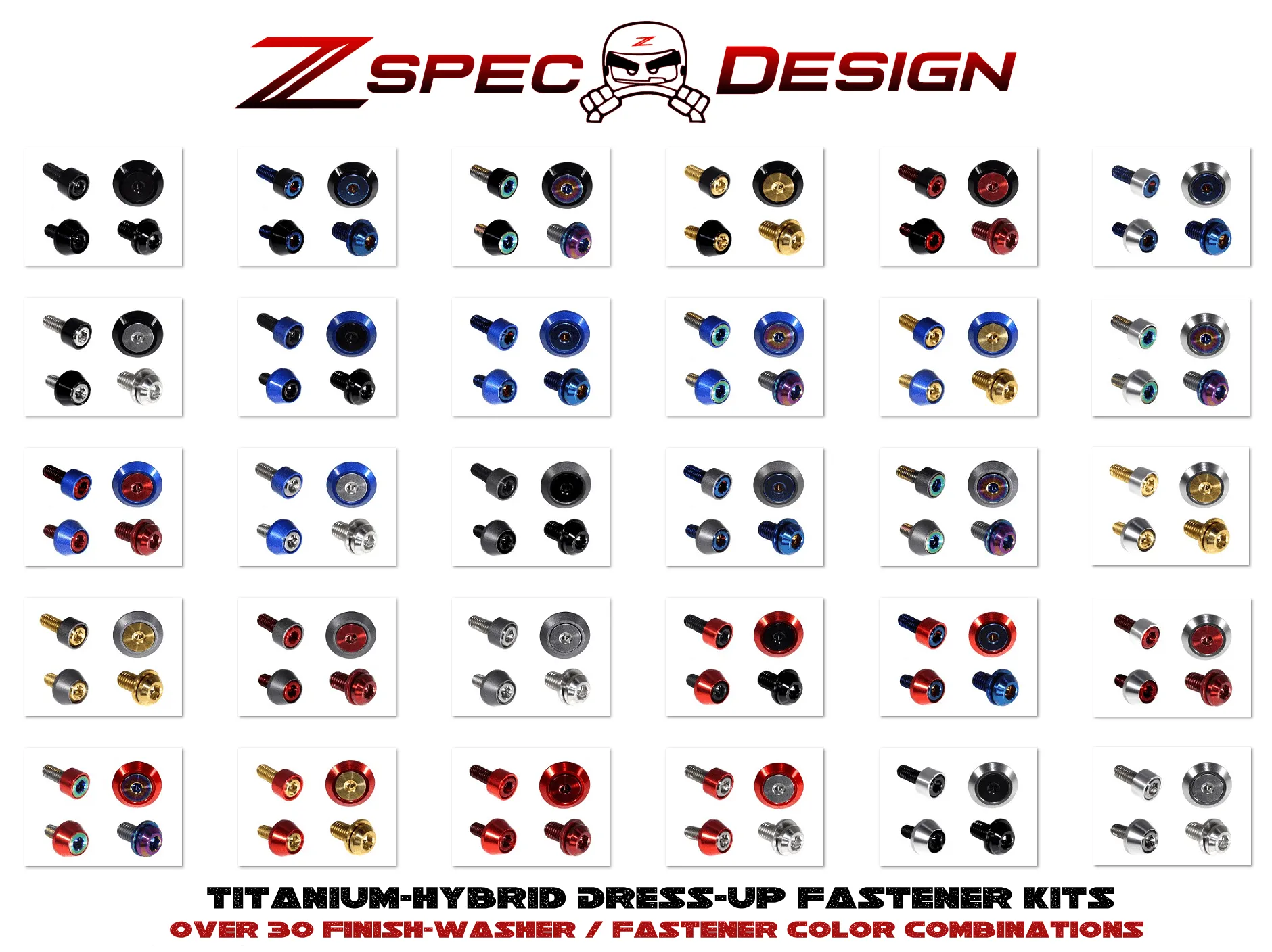 ZSPEC "Stage 3" Dress Up Bolts® Fastener Kit for 21  Ford Bronco 2.7L, Titanium & Billet