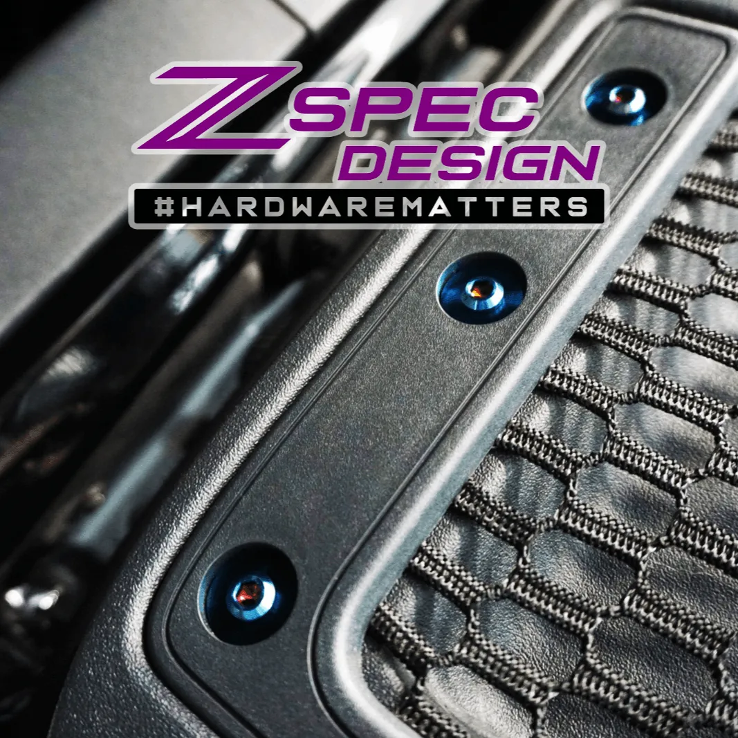 ZSPEC "Stage 3" Dress Up Bolts® Fastener Kit for 21  Ford Bronco 2.7L, Titanium & Billet