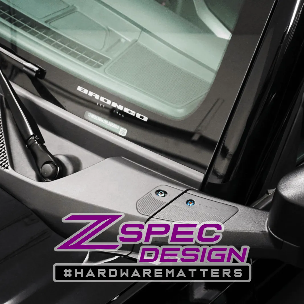 ZSPEC "Stage 3" Dress Up Bolts® Fastener Kit for 21  Ford Bronco 2.7L, Titanium & Billet